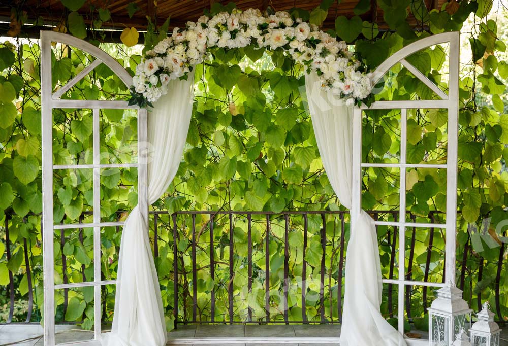 Kate Jardin Printemps Feuilles Vert Toile de fond conçue par Emetselch - Kate Backdrop FR