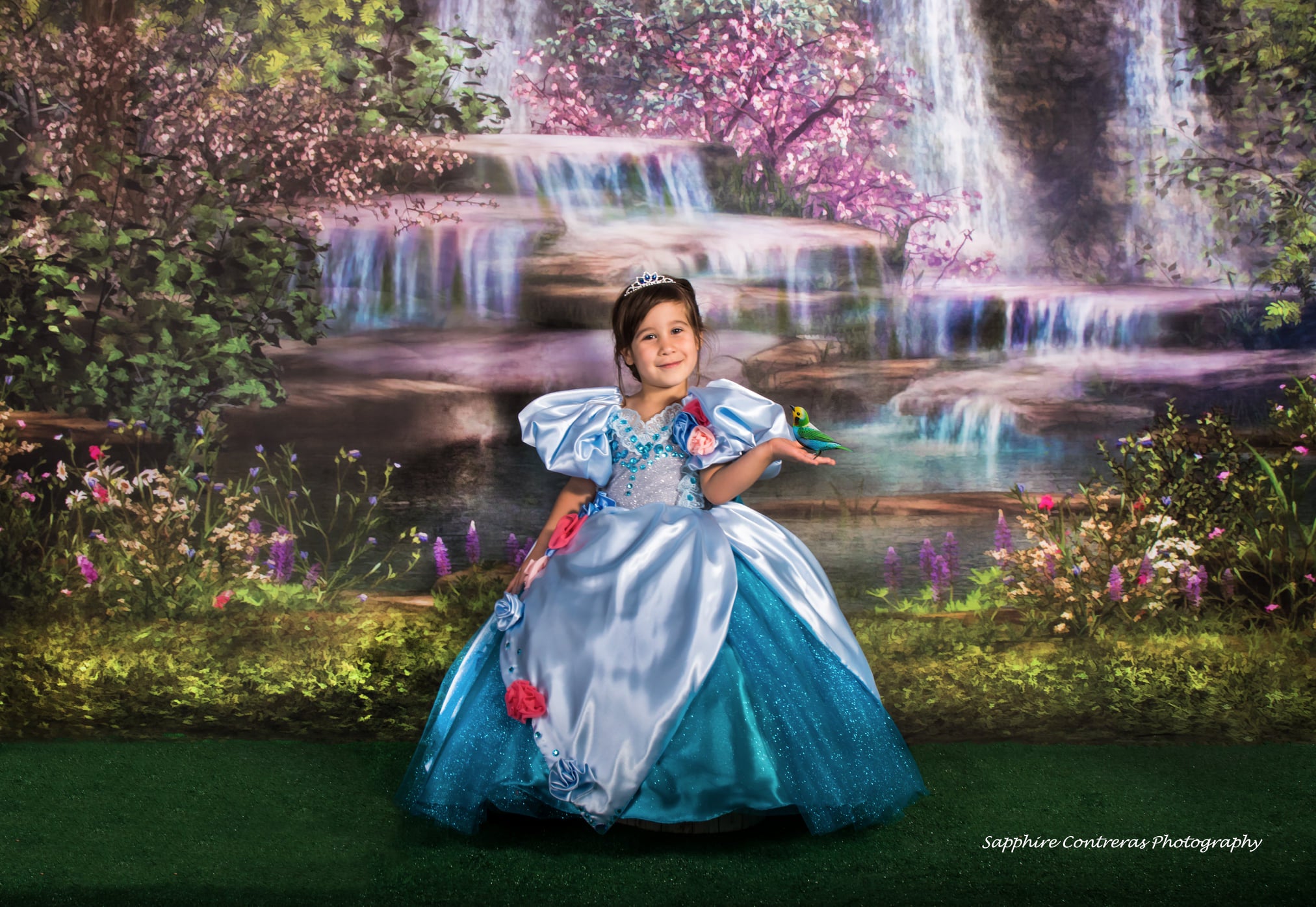 Kate Sirène Chute d'eau Printemps Été Pâques Toile de fond pour la photographie - Kate Backdrop FR