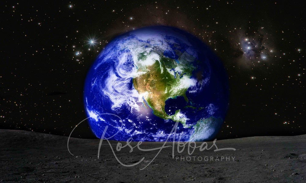 Kate toile de fond de la surface de la lune pour la photographie conçue par Rose Abbas - Kate Backdrop FR