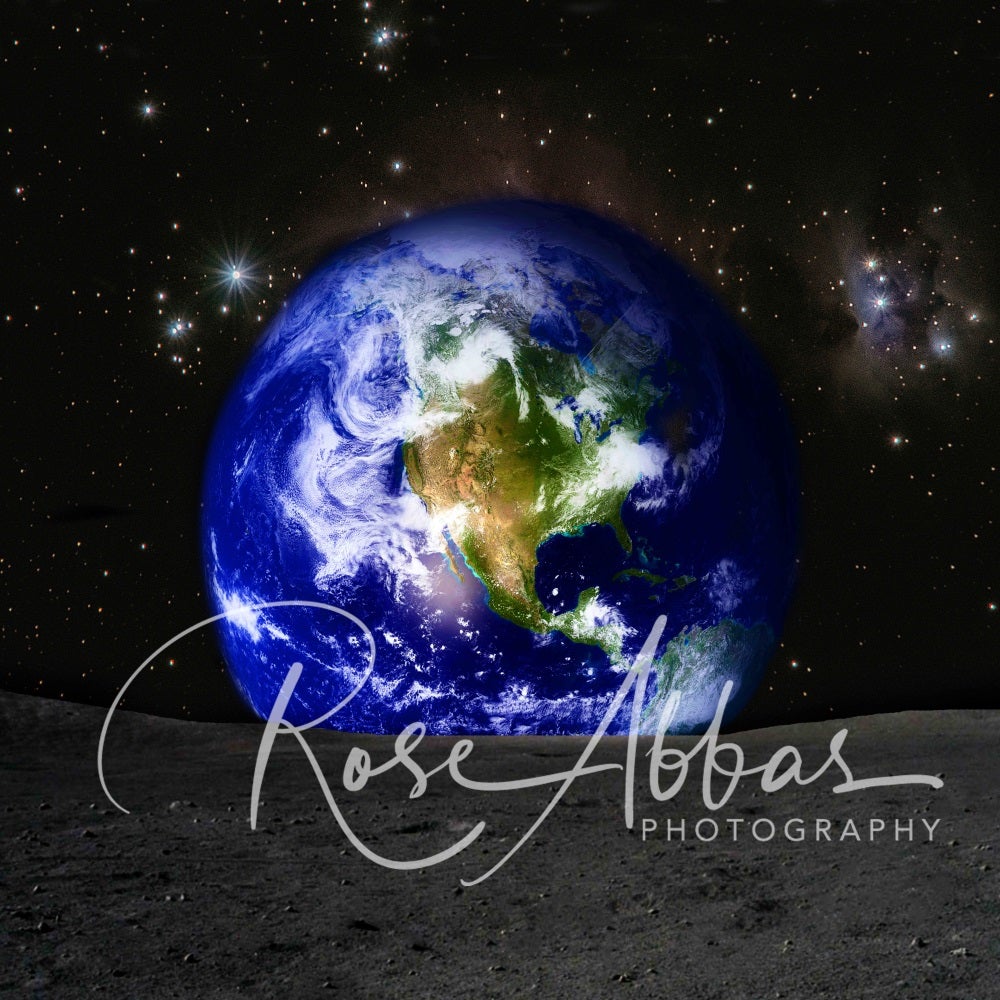 Kate toile de fond de la surface de la lune pour la photographie conçue par Rose Abbas - Kate Backdrop FR