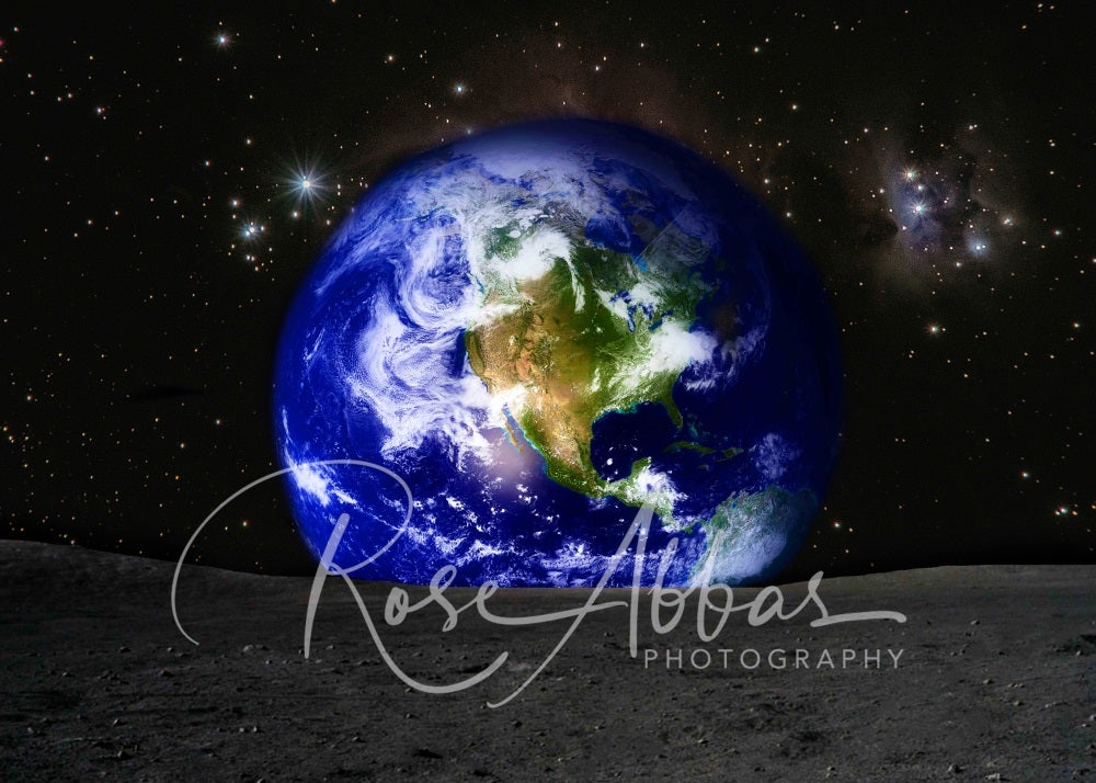 Kate toile de fond de la surface de la lune pour la photographie conçue par Rose Abbas - Kate Backdrop FR