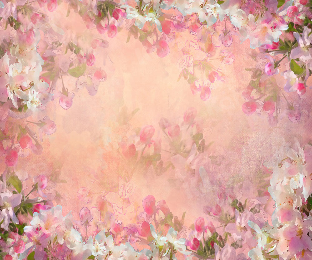 Kate Fond de fleurs de fête des mères rose pour la photographie - Kate Backdrop FR