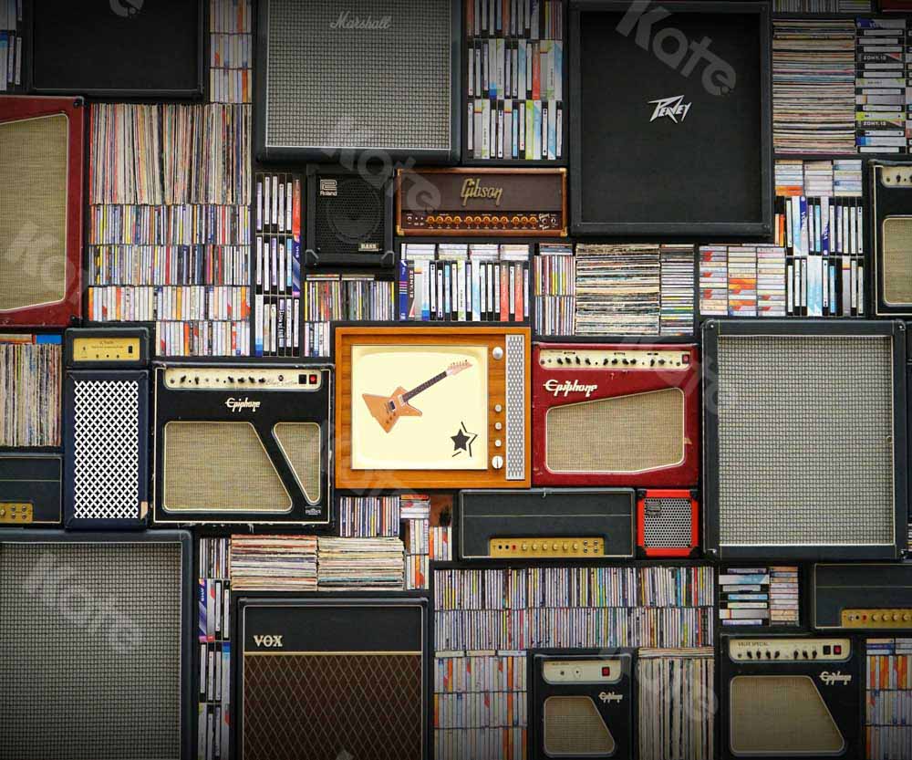 Kate Musique Rock Rétro Toile de Fond Conçue par Chain Photographie - Kate Backdrop FR