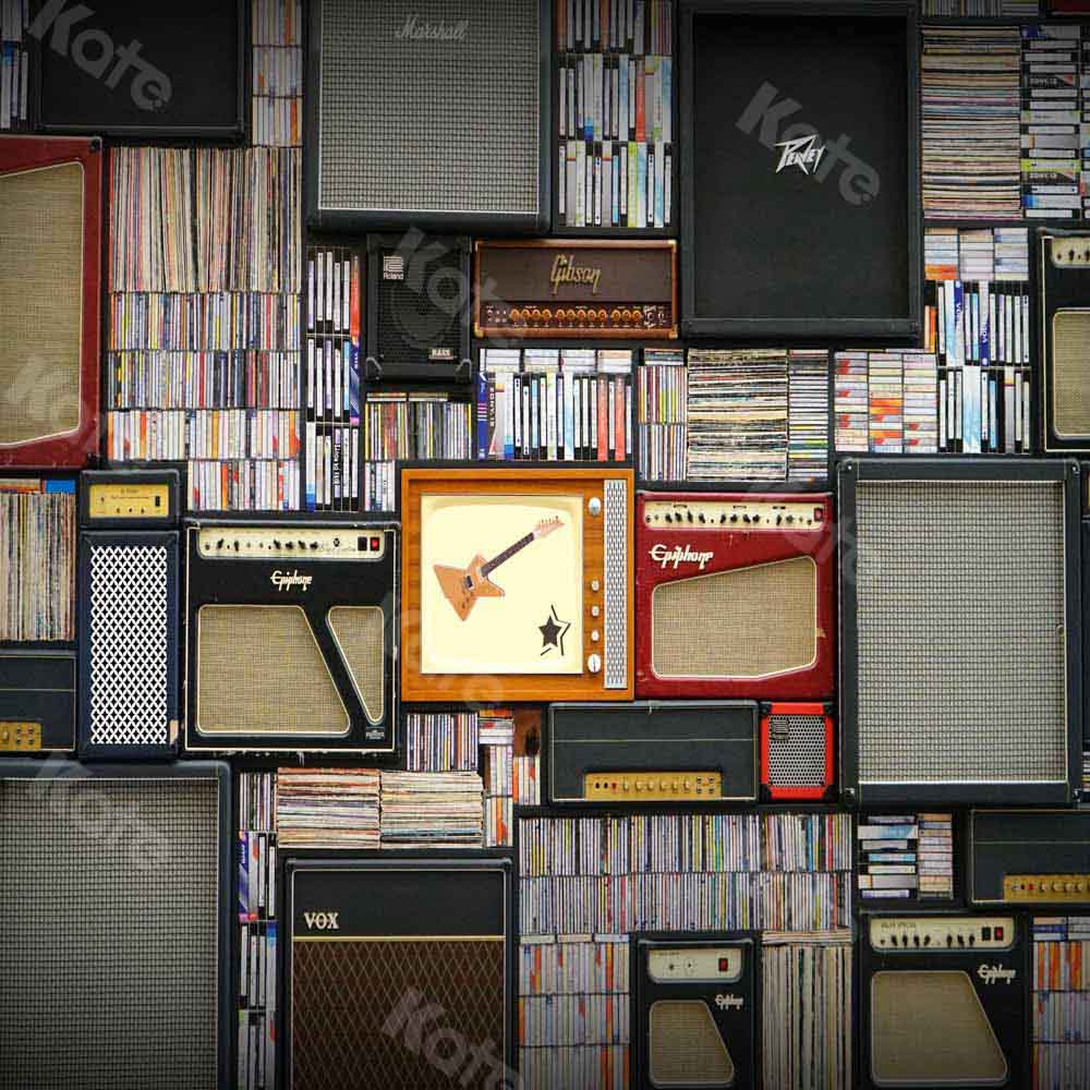 Kate Musique Rock Rétro Toile de Fond Conçue par Chain Photographie - Kate Backdrop FR