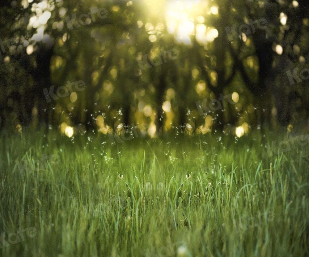 Kate Bokeh Herbe Vert Naturel Toile de fond pour la photographie - Kate Backdrop FR