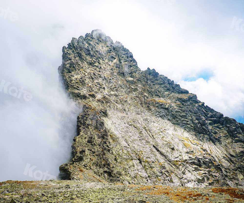 Kate Nuages Blanc Montagne Extérieur Nature Toile de fond conçue par Chain Photographie - Kate Backdrop FR