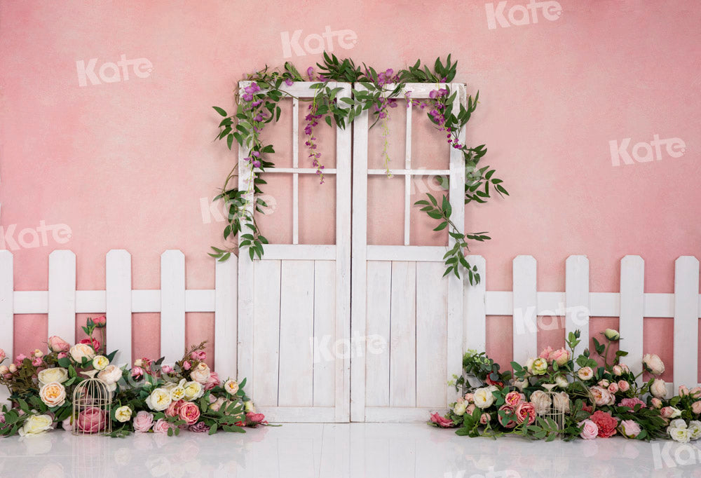 Kate Clôture Porte Printemps Rose Toile de fond conçue par Emetselch - Kate Backdrop FR
