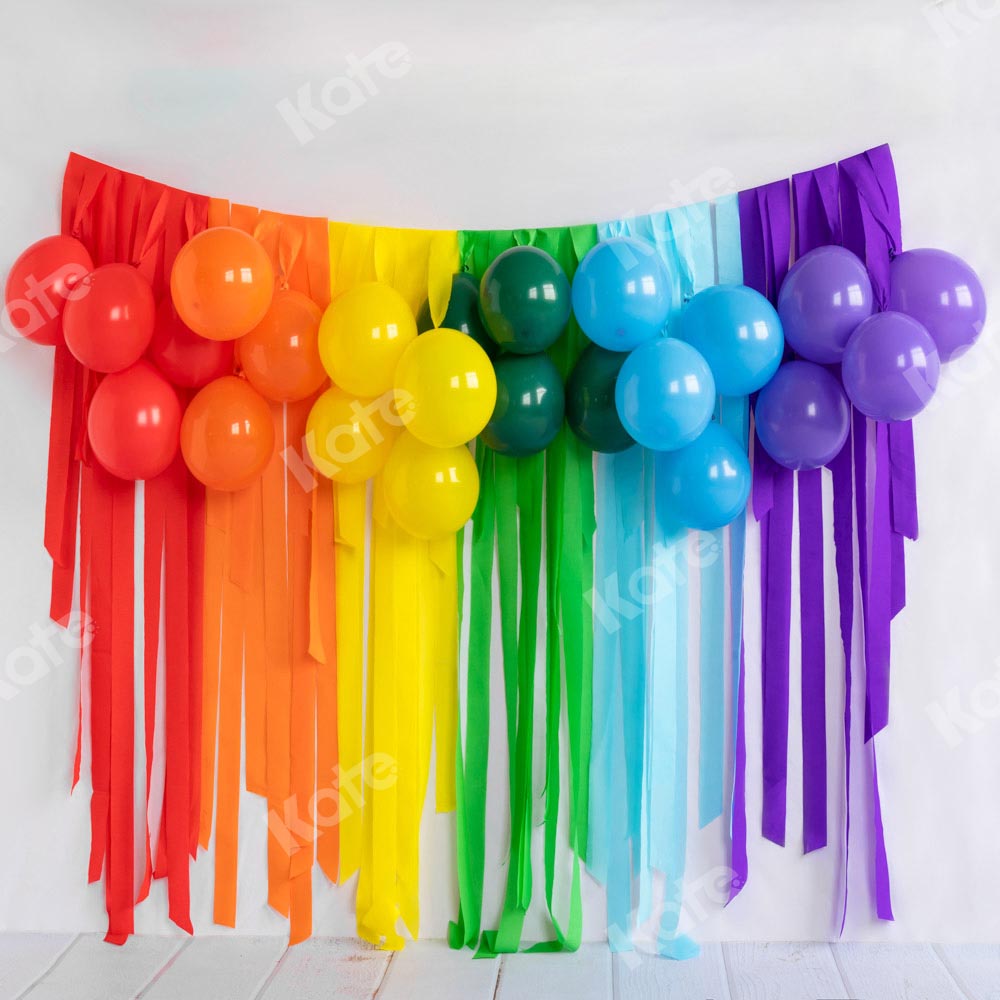 Kate Ballons Anniversaire Coloré Toile de fond conçue par Emetselch - Kate Backdrop FR