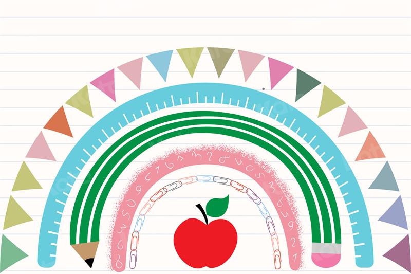 Kate Arc-en-ciel Papeterie Pomme Toile de Fond pour la photographie - Kate Backdrop FR