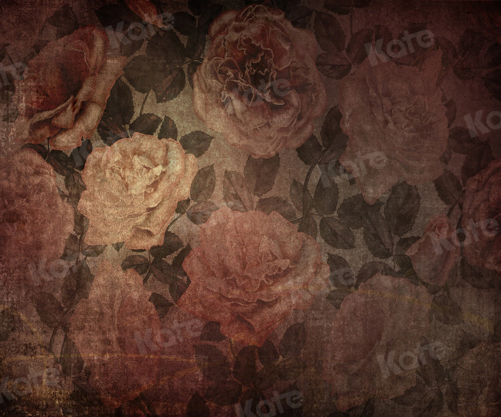 Kate Boudoir de toile de fond de fleurs rétro pour la photographie - Kate Backdrop FR