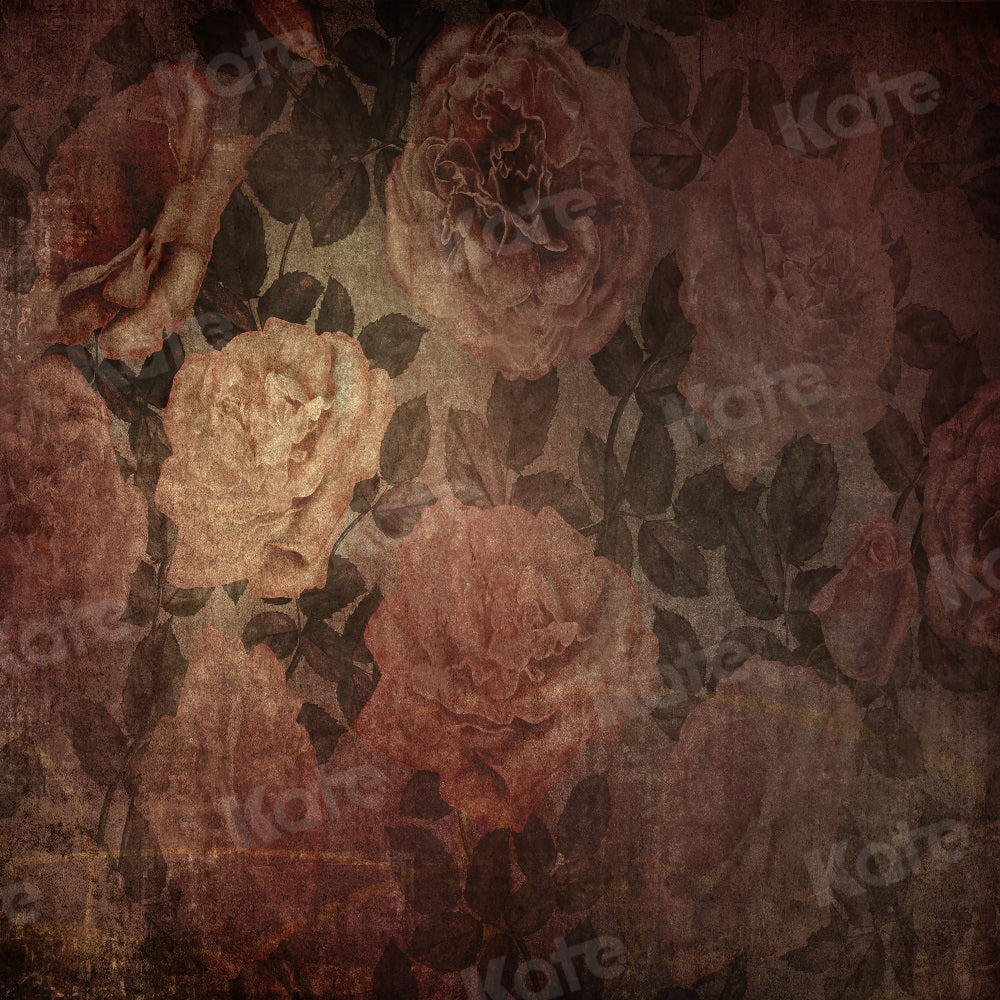 Kate Boudoir de toile de fond de fleurs rétro pour la photographie - Kate Backdrop FR