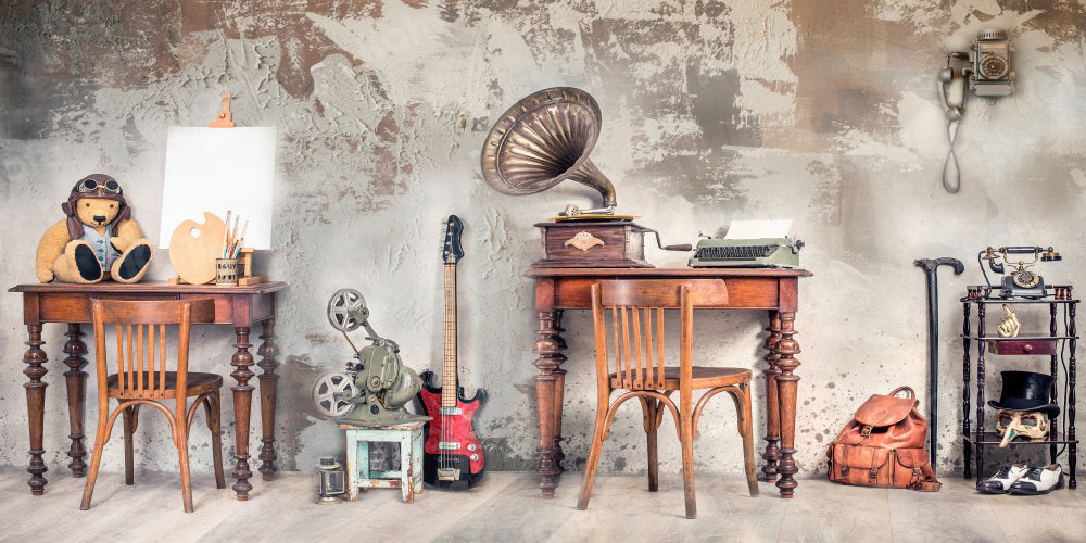 Kate Toile de fond de salle de musique rétro pour la photographie - Kate Backdrop FR