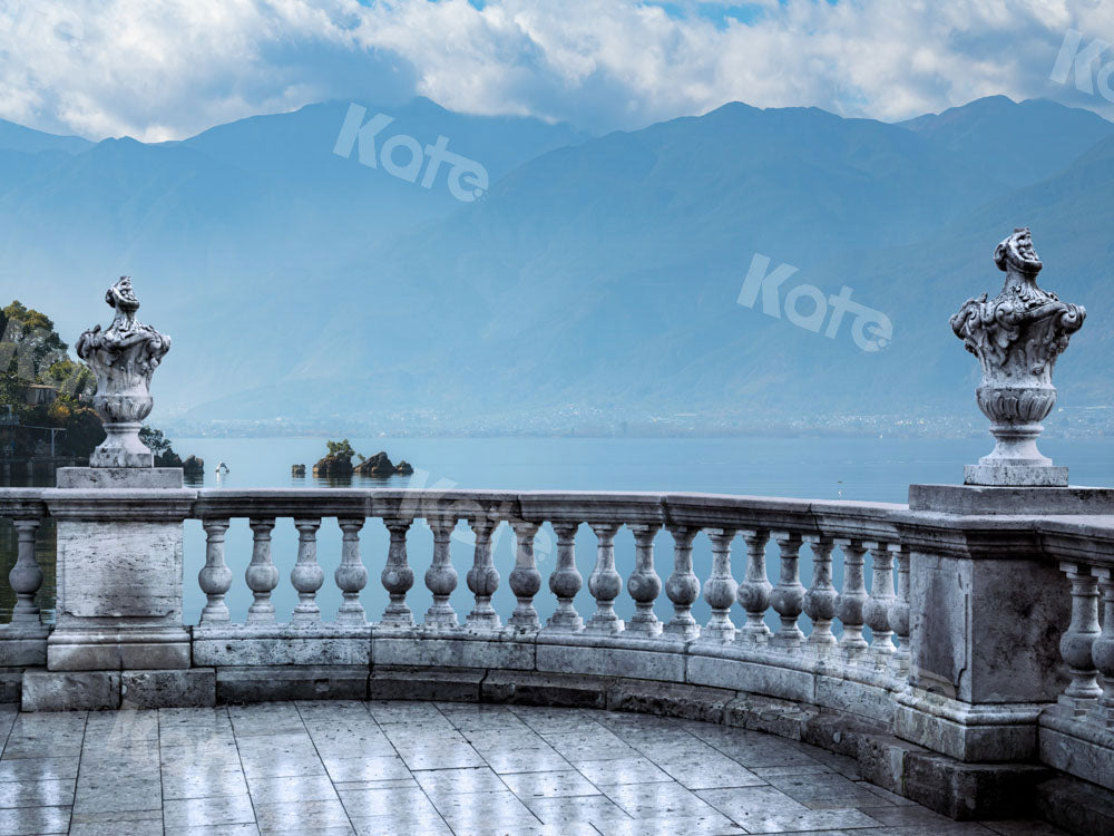 Kate Rivière Montagne Paysage Toile de Fond Bleu Conçu par Chain Photographie - Kate Backdrop FR