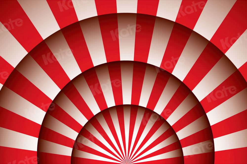 Kate Cercles sans soudure Rouge & Blanc Cirque Toile de fond pour la photographie - Kate Backdrop FR