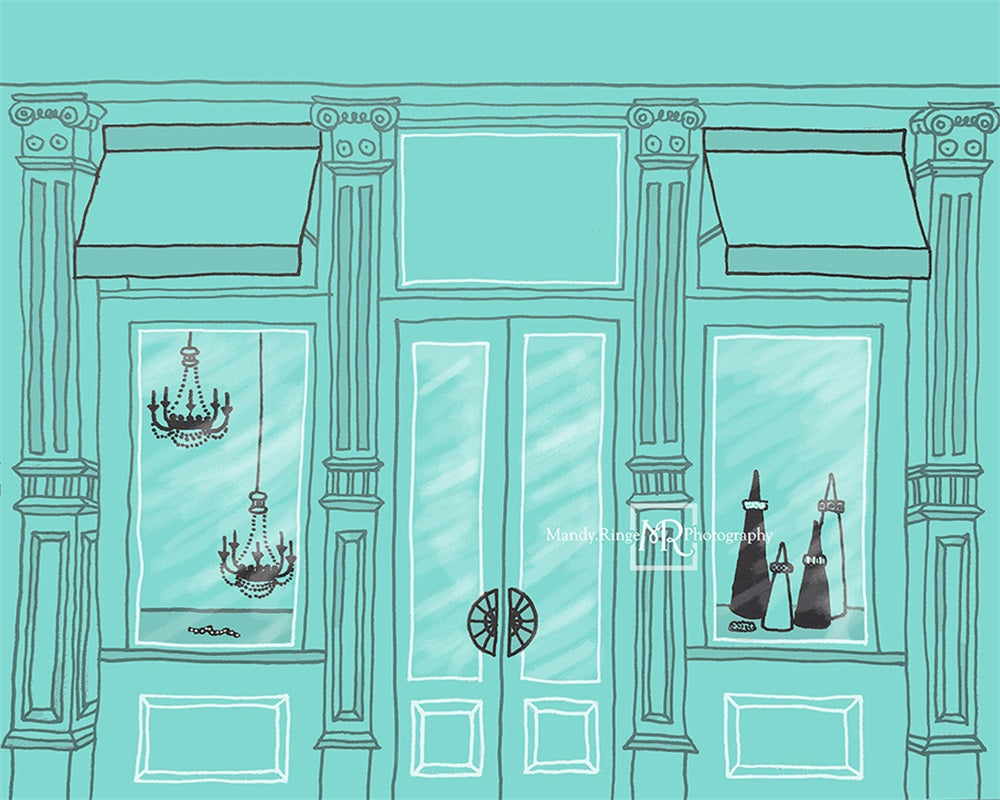 Kate Anniversaire Vitrine Magasin Toile de fond Conçu par Mandy Ringe - Kate Backdrop FR