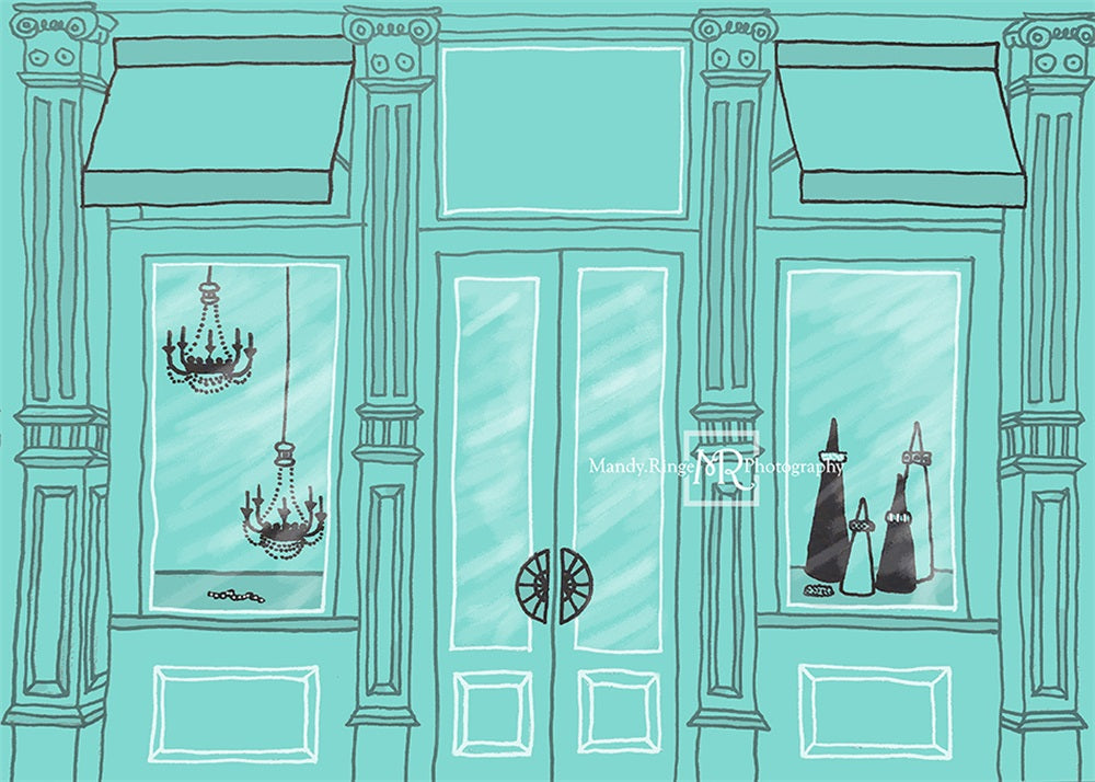 Kate Anniversaire Vitrine Magasin Toile de fond Conçu par Mandy Ringe - Kate Backdrop FR