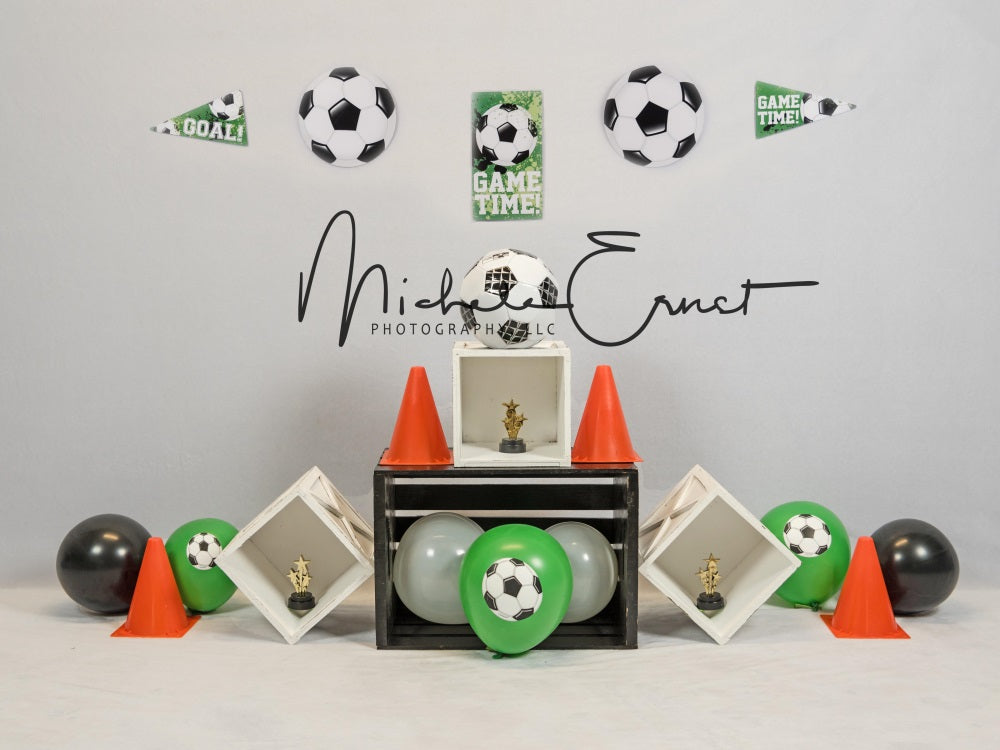 Kate Champion Football Sport Enfant Toile de fond conçue par Michele Ernst Photographie