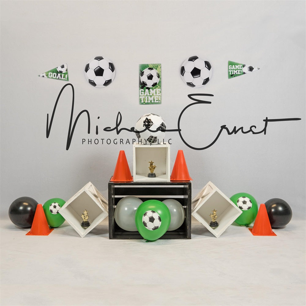 Kate Champion Football Sport Enfant Toile de fond conçue par Michele Ernst Photographie - Kate Backdrop FR