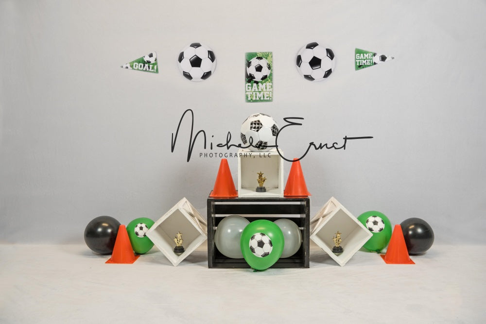 Kate Champion Football Sport Enfant Toile de fond conçue par Michele Ernst Photographie - Kate Backdrop FR