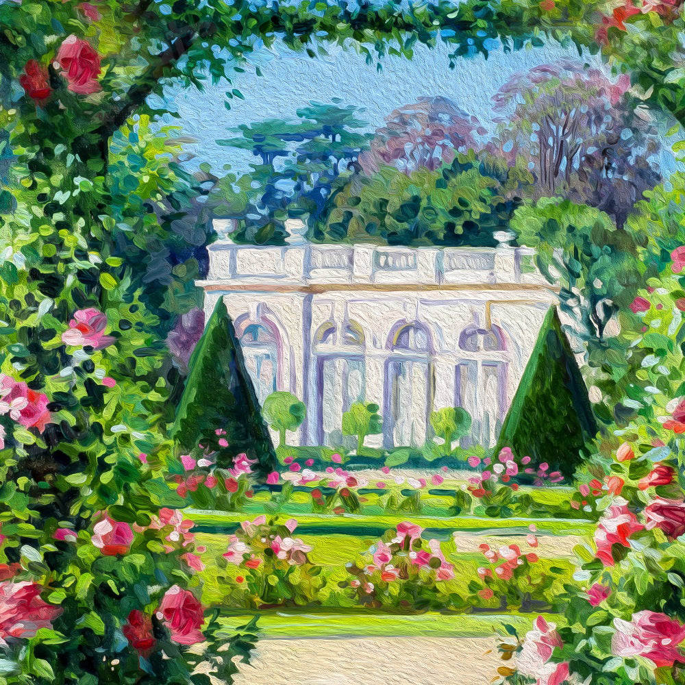 Kate Fleurs Jardin Printemps Peinture à l'huile Toile de fond pour la photographie - Kate Backdrop FR