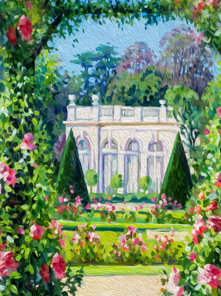 Kate Fleurs Jardin Printemps Peinture à l'huile Toile de fond pour la photographie - Kate Backdrop FR