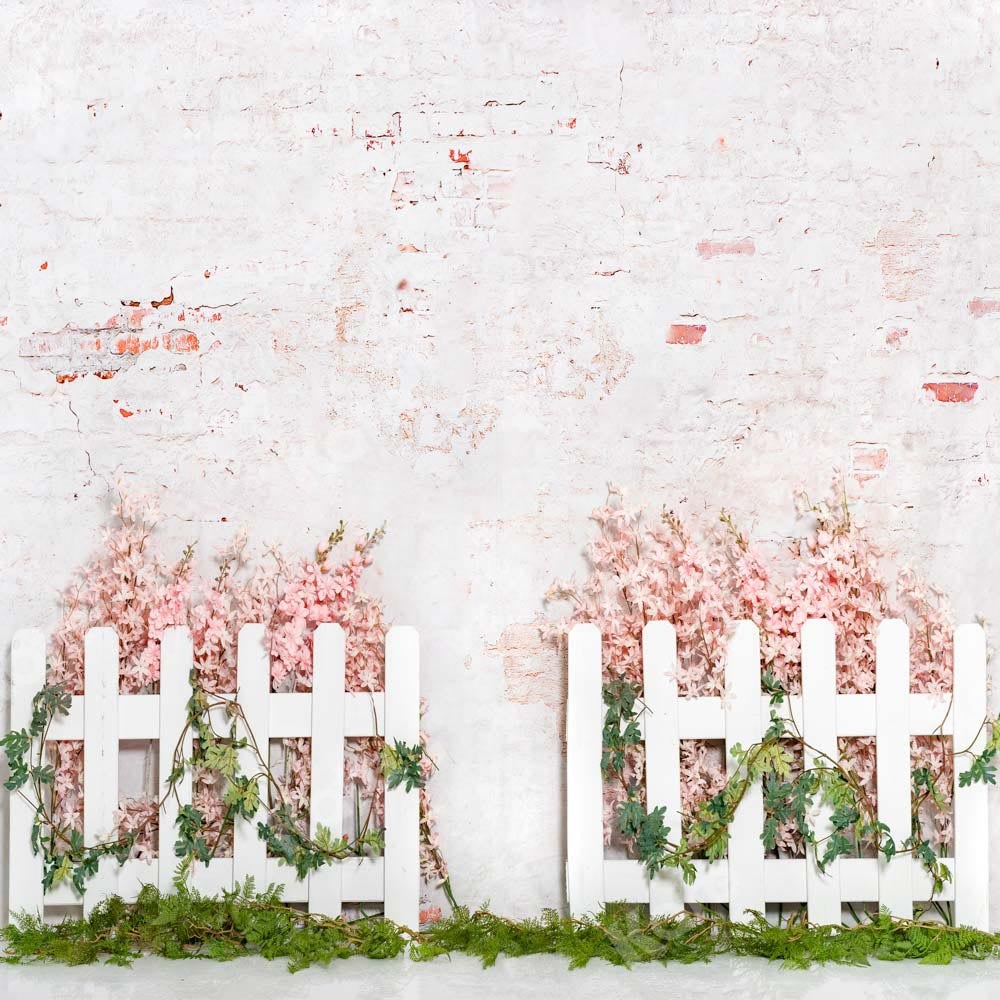 Kate Clôture florale en toile de fond de jardin rose printanière conçue par Emetselch - Kate Backdrop FR