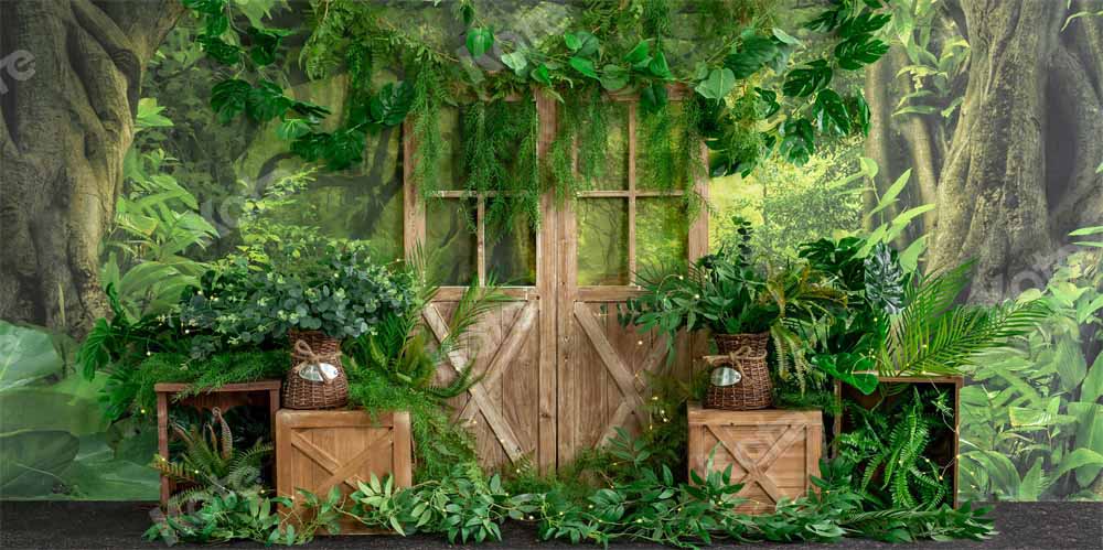Kate Plantes Verte Printemps Été Toile de fond conçue par Emetselch - Kate Backdrop FR