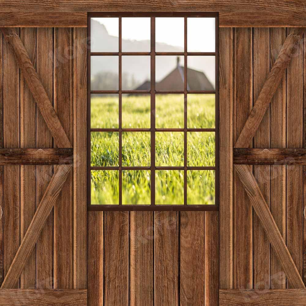 Kate Printemps Porte Vintage Toile de fond Grain de bois conçu par Chain Photographie - Kate Backdrop FR