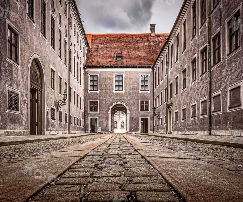Kate Scène de fond de construction de mur en pierre conçue par Chain Photographie - Kate Backdrop FR