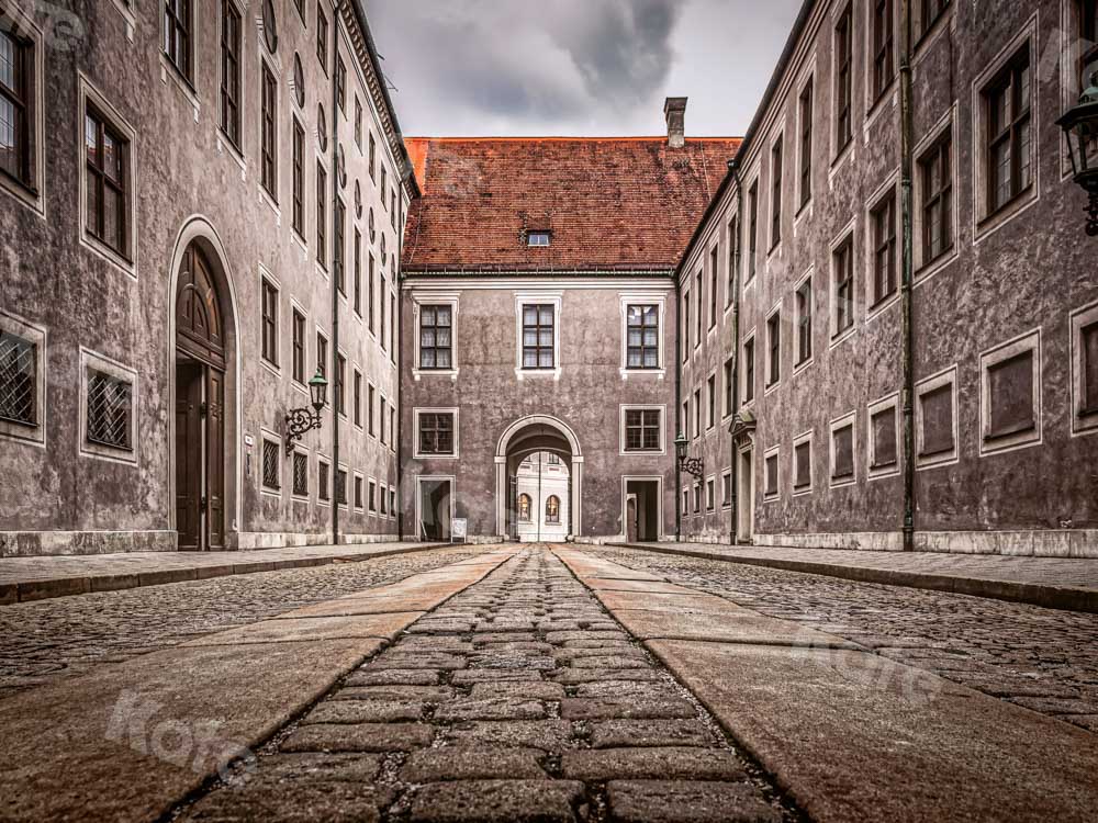 Kate Scène de fond de construction de mur en pierre conçue par Chain Photographie - Kate Backdrop FR