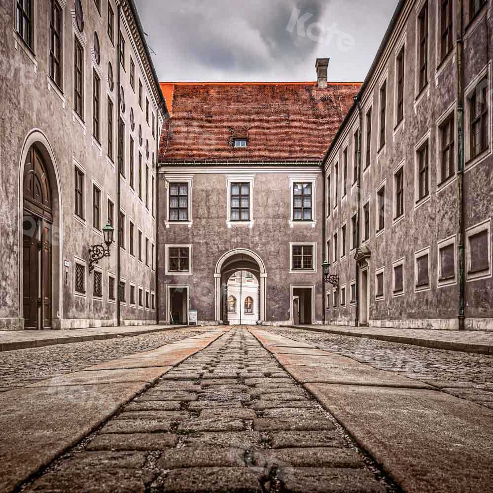 Kate Scène de fond de construction de mur en pierre conçue par Chain Photographie - Kate Backdrop FR