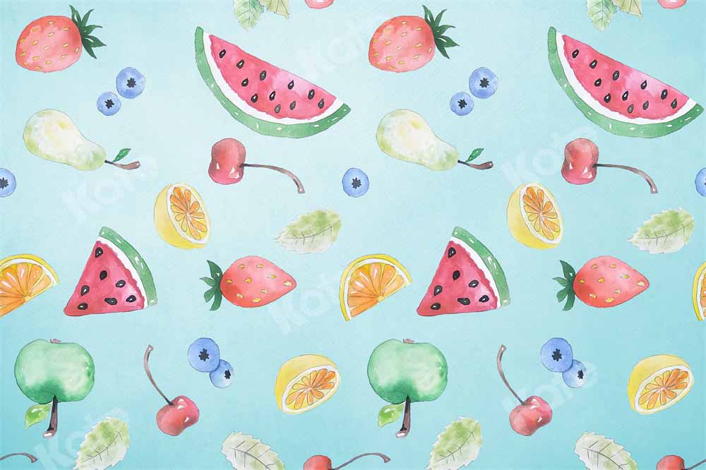 Kate Fête d'anniversaire Fruits Été Toile de fond conçue par Chain Photographie - Kate Backdrop FR