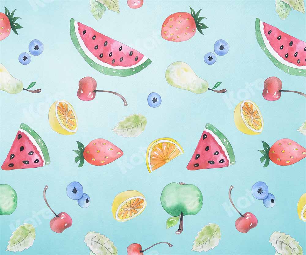 Kate Fête d'anniversaire Fruits Été Toile de fond conçue par Chain Photographie - Kate Backdrop FR