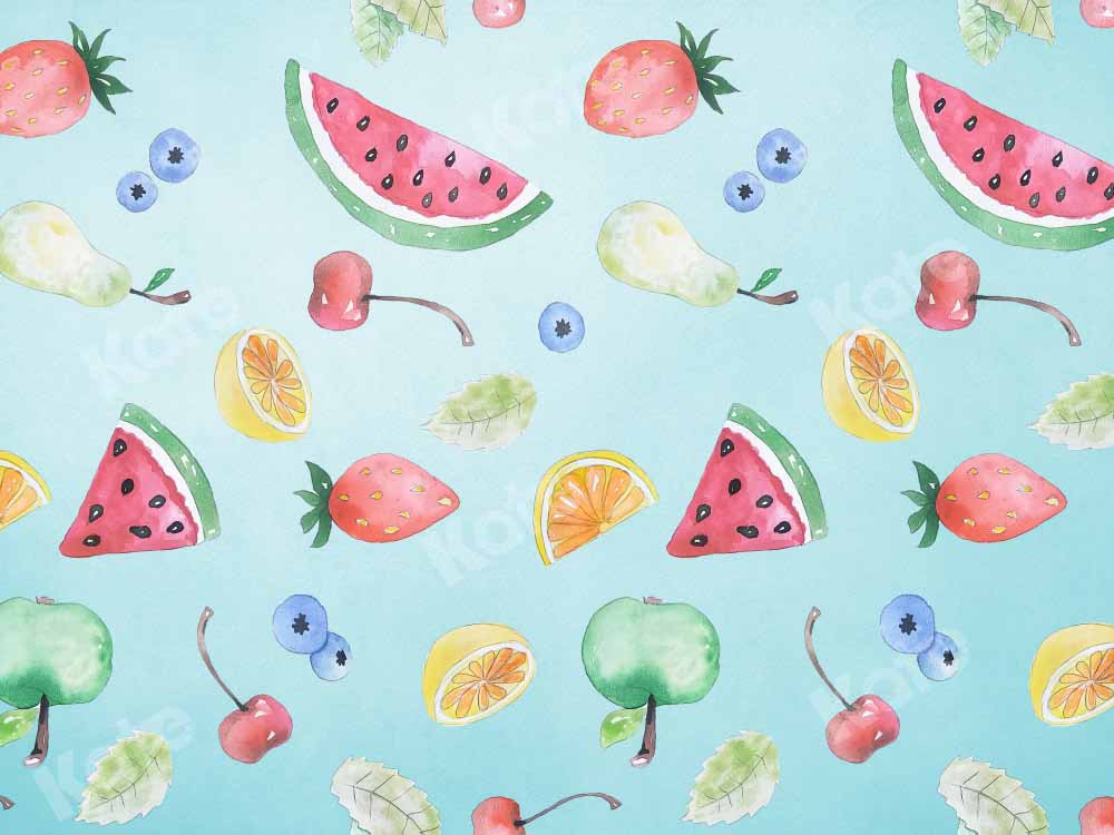 Kate Fête d'anniversaire Fruits Été Toile de fond conçue par Chain Photographie - Kate Backdrop FR