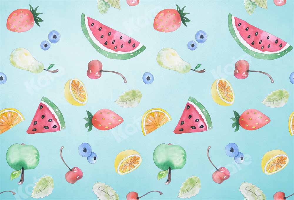 Kate Fête d'anniversaire Fruits Été Toile de fond conçue par Chain Photographie - Kate Backdrop FR