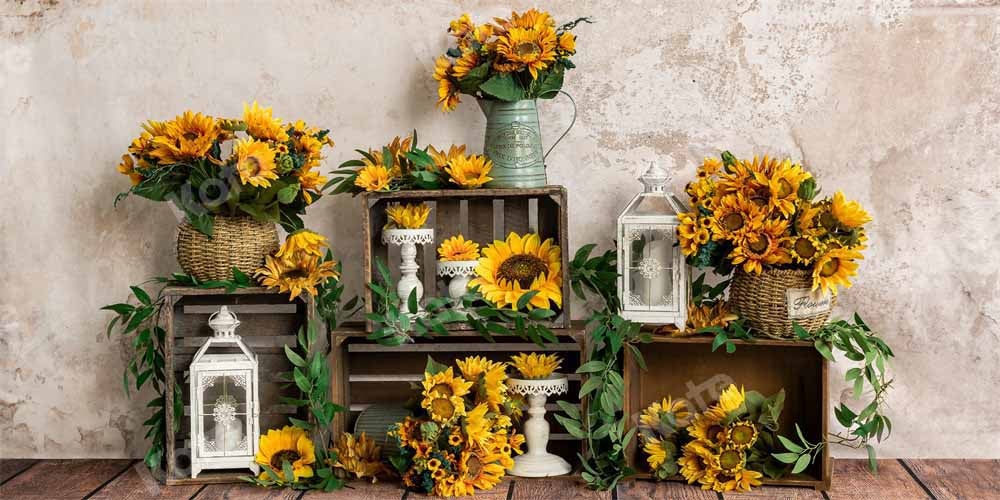 Kate Tournesol Été Jaune Toile de fond conçue par Emetselch - Kate Backdrop FR