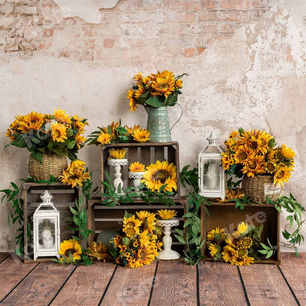 Kate Tournesol Été Jaune Toile de fond conçue par Emetselch - Kate Backdrop FR