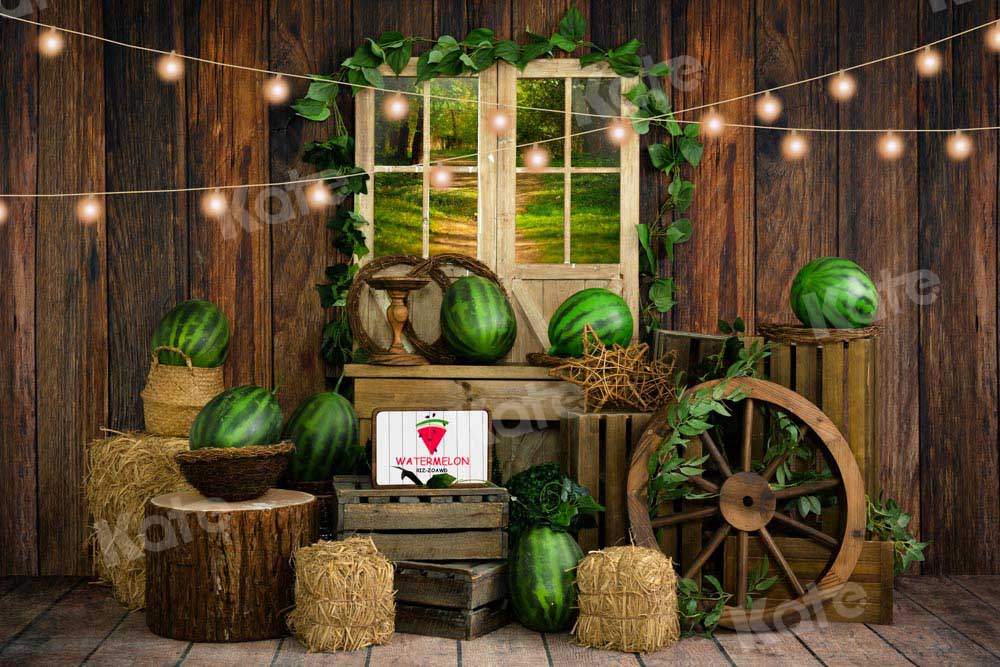Kate Ferme de pastèque Été Porte Toile de fond conçu par Emetselch - Kate Backdrop FR