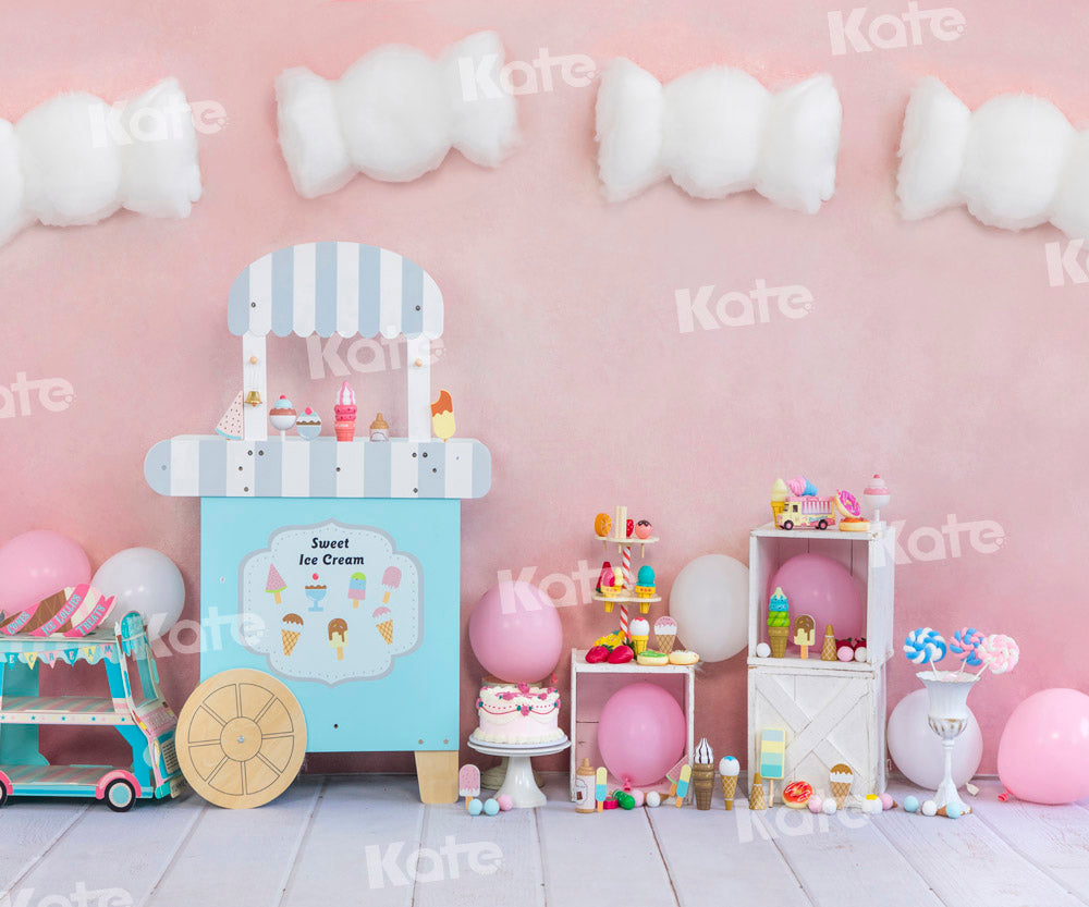 Kate Cake smash Crème Glacée Sucrée Enfant Toile de fond Conçu par Emetselch - Kate Backdrop FR