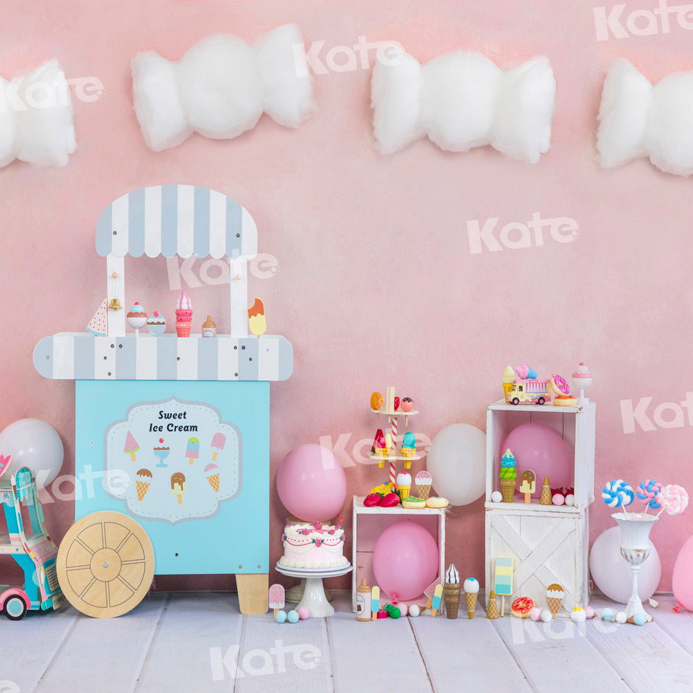 Kate Cake smash Crème Glacée Sucrée Enfant Toile de fond Conçu par Emetselch - Kate Backdrop FR