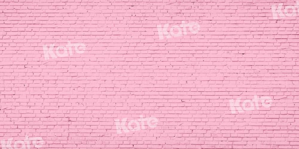 Kate Mur de briques Rose Saint-Valentin Toile de fond conçue par Chain Photographie - Kate Backdrop FR