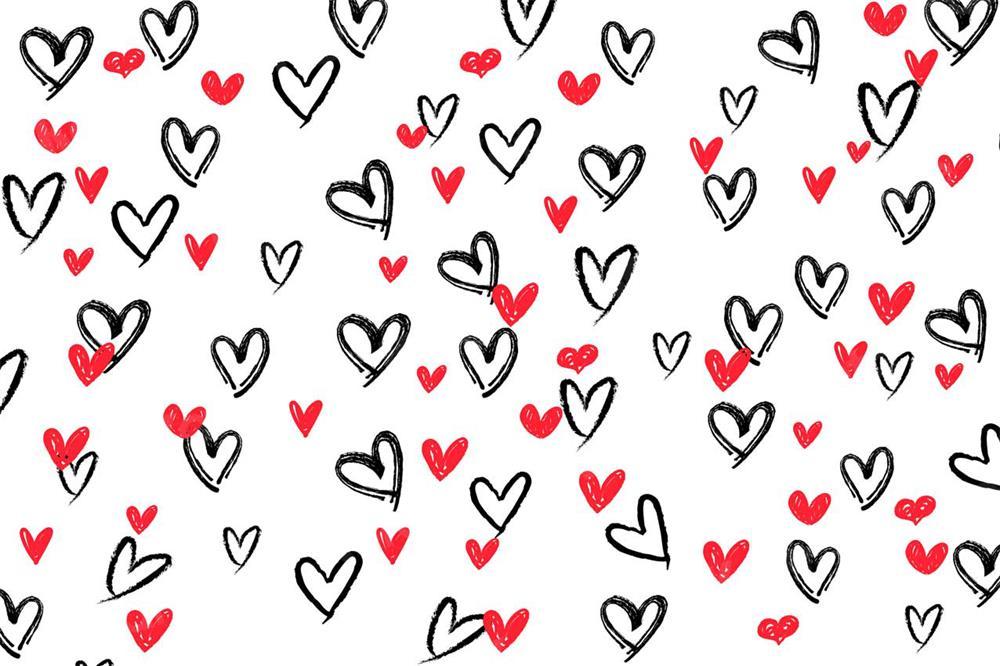 Kate Saint-Valentin Blanc Amour Toile de fond pour la photographie - Kate Backdrop FR