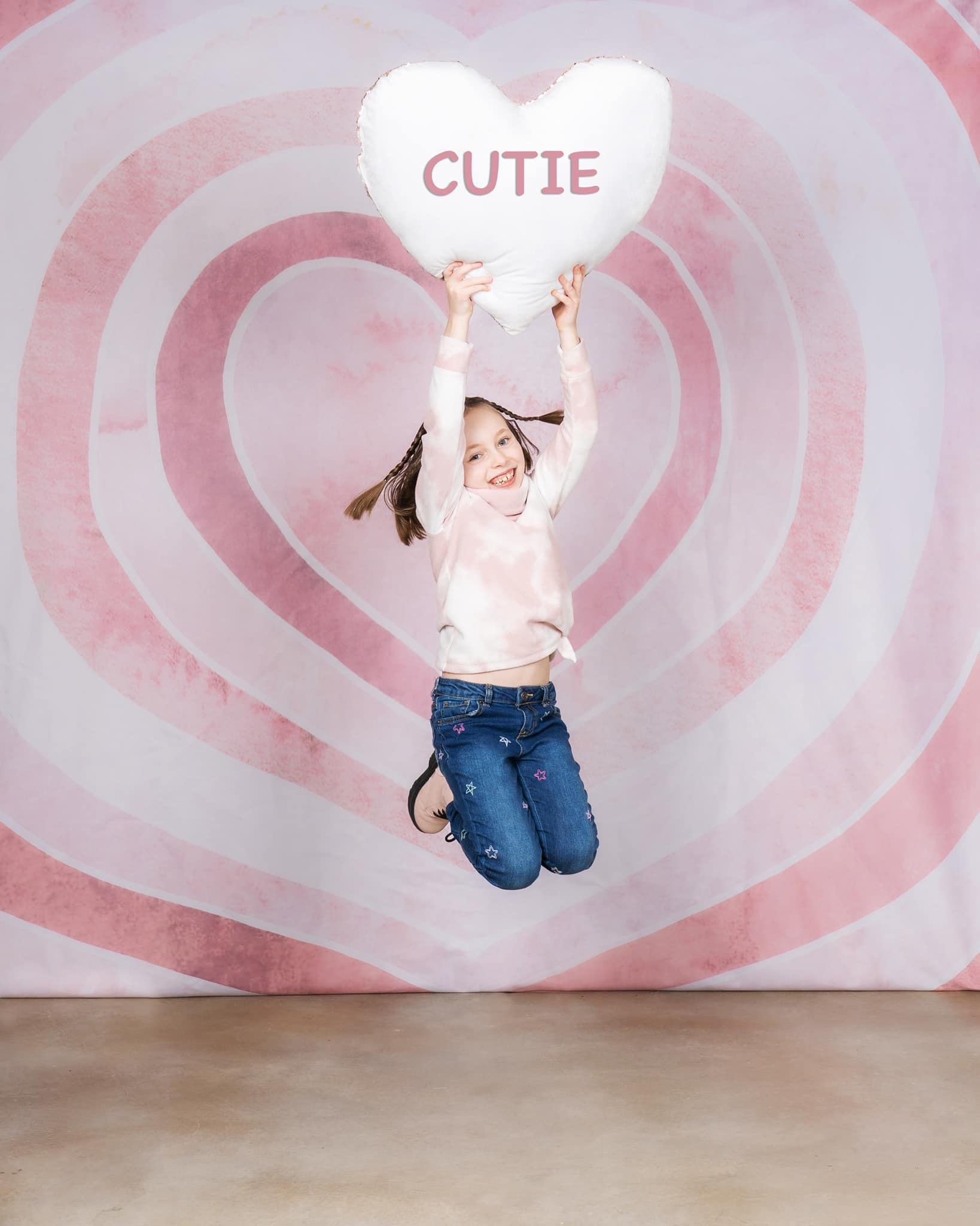 Kate Coeur Aquarelle Saint-Valentin Toile de fond conçu par Mandy Ringe - Kate Backdrop FR