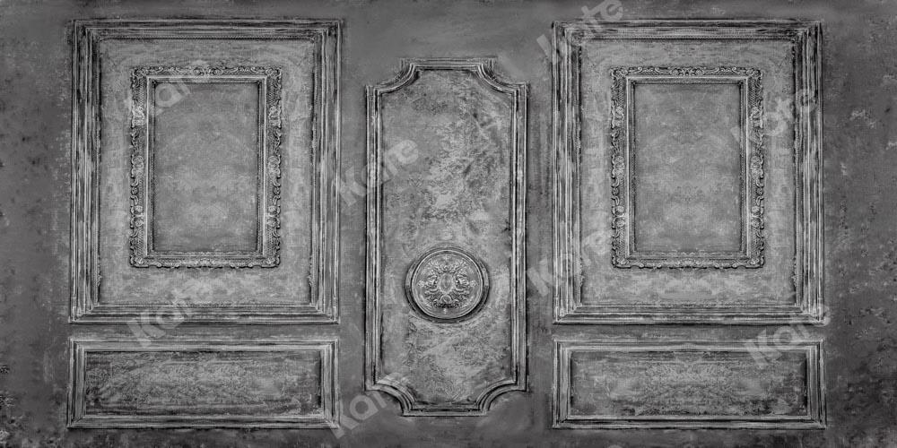 Kate Mur gris de toile de fond de texture vintage conçu par Chain Photography - Kate Backdrop FR