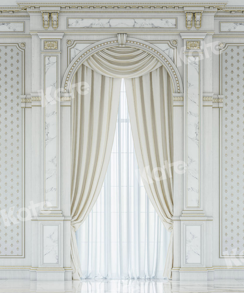 Kate Intérieur de toile de fond de fenêtre vintage blanc conçu par Uta Mueller Photographie - Kate Backdrop FR