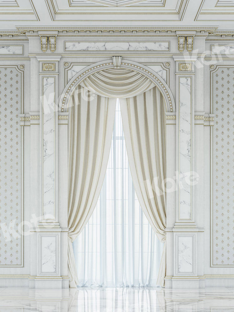 Kate Intérieur de toile de fond de fenêtre vintage blanc conçu par Uta Mueller Photographie - Kate Backdrop FR