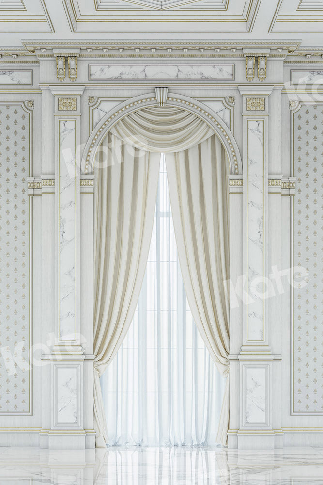 Kate Intérieur de toile de fond de fenêtre vintage blanc conçu par Uta Mueller Photographie - Kate Backdrop FR