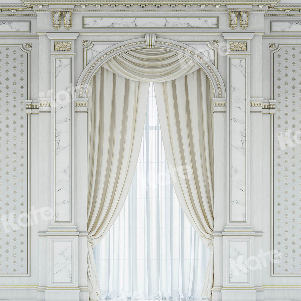 Kate Intérieur de toile de fond de fenêtre vintage blanc conçu par Uta Mueller Photographie - Kate Backdrop FR