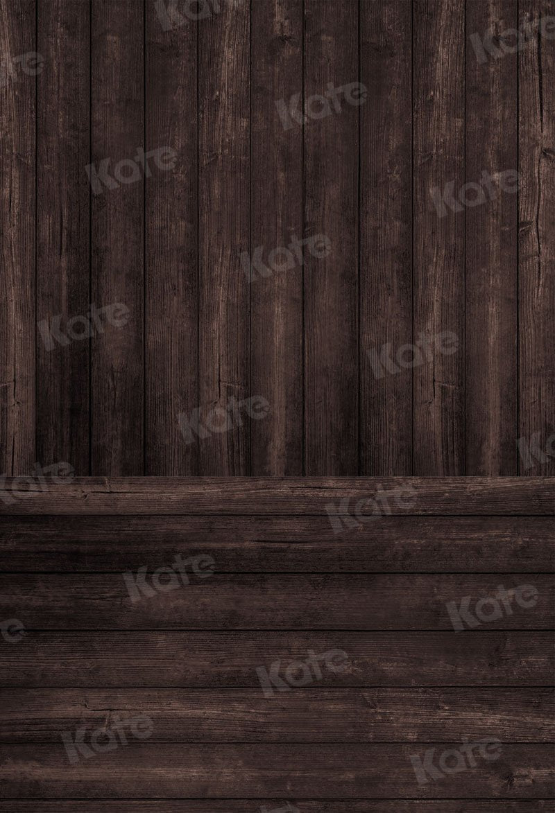 Kate Couture de planches Bois Marron foncé Toile de fond pour la photographie - Kate Backdrop FR