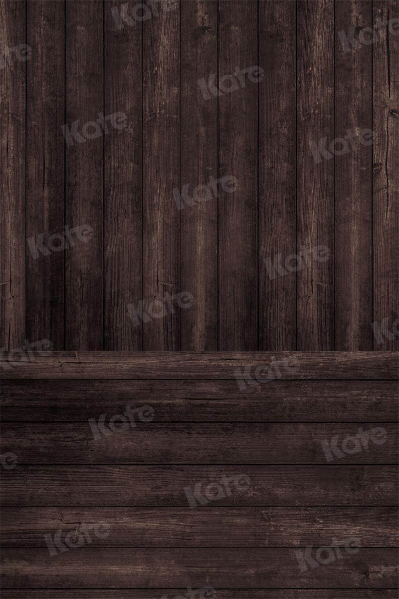 Kate Couture de planches Bois Marron foncé Toile de fond pour la photographie - Kate Backdrop FR